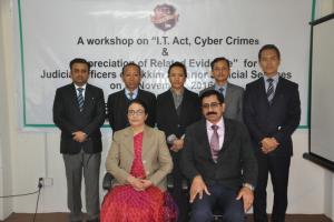 A workshop on "I.T Act, Cyber Crimes & Appreciation of Relative Evidence " for Judicial Officers of Sikkim Superior Judicial Services on 5-11-2016