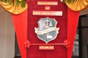 Inauguration Ceremony of the Sikkim Judicial Academy (Phase-I) at Sokeythang on 27-06-2018