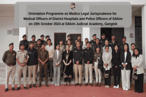 Orientation Programme on Medico Legal Jurisprudence for Medical Officers of District Hospitals and Police Officers of Sikkim on 19th October 2024
