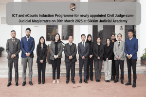 ICT and eCourts Induction Programme for newly appointed Civil Judge-cum-Judicial Magistrates on 20th March 2025