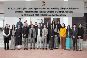 ECT_14_2024 Cyber Laws, Appreciation and Handling of Digital Evidence - Refresher Programme for Judicial Officers of District Judiciary on 21st March 2025